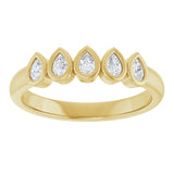14K Yellow Gold 3/8 CTW Lab-Grown Diamond Anniversary Band