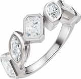 14K White Gold 1 3/4 CTW Lab-Grown Diamond Anniversary Band