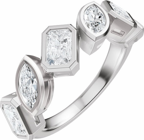 14K White Gold 1 3/4 CTW Lab-Grown Diamond Anniversary Band