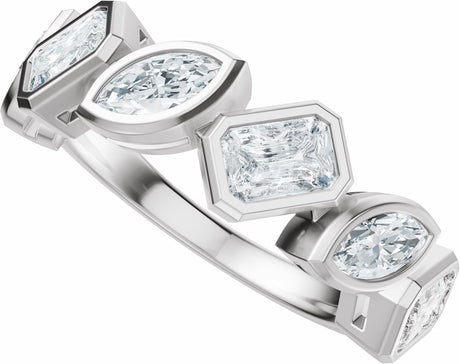 14K White Gold 1 3/4 CTW Lab-Grown Diamond Anniversary Band