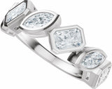 14K White Gold 1 3/4 CTW Lab-Grown Diamond Anniversary Band