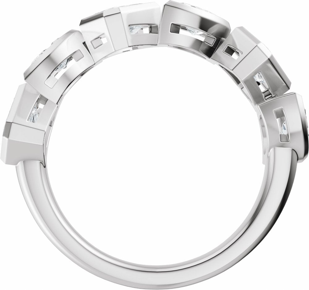 14K White Gold 1 3/4 CTW Lab-Grown Diamond Anniversary Band