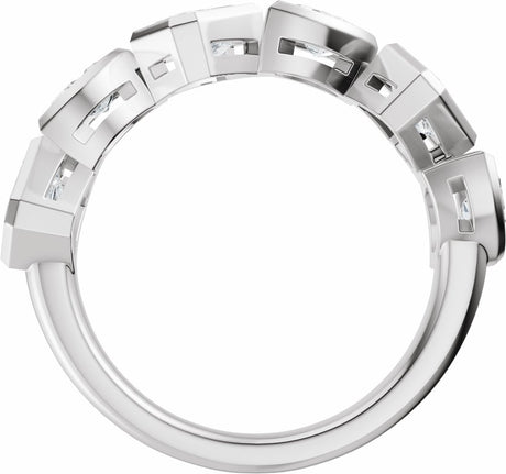 14K White Gold 1 3/4 CTW Lab-Grown Diamond Anniversary Band