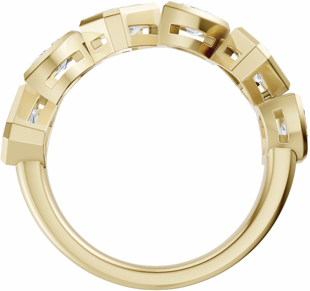 14K Yellow Gold 1 3/4 CTW Lab-Grown Diamond Anniversary Band