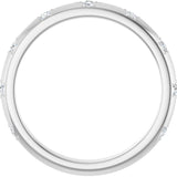 14K White Gold 1/8 CTW Natural Diamond Anniversary Band
