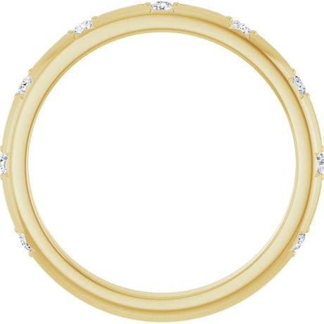 14K Yellow Gold 1/8 CTW Natural Diamond Anniversary Band