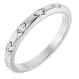 14K White Gold 1/8 CTW Lab-Grown Diamond Anniversary Band