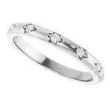 14K White Gold 1/8 CTW Lab-Grown Diamond Anniversary Band