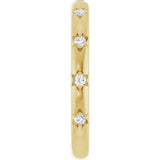 14K Yellow Gold 1/8 CTW Natural Diamond Anniversary Band