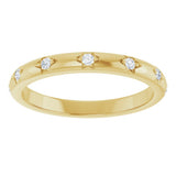 14K Yellow Gold 1/8 CTW Natural Diamond Anniversary Band
