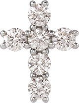 14K White 1/2 CTW Lab-Grown Diamond Pendant