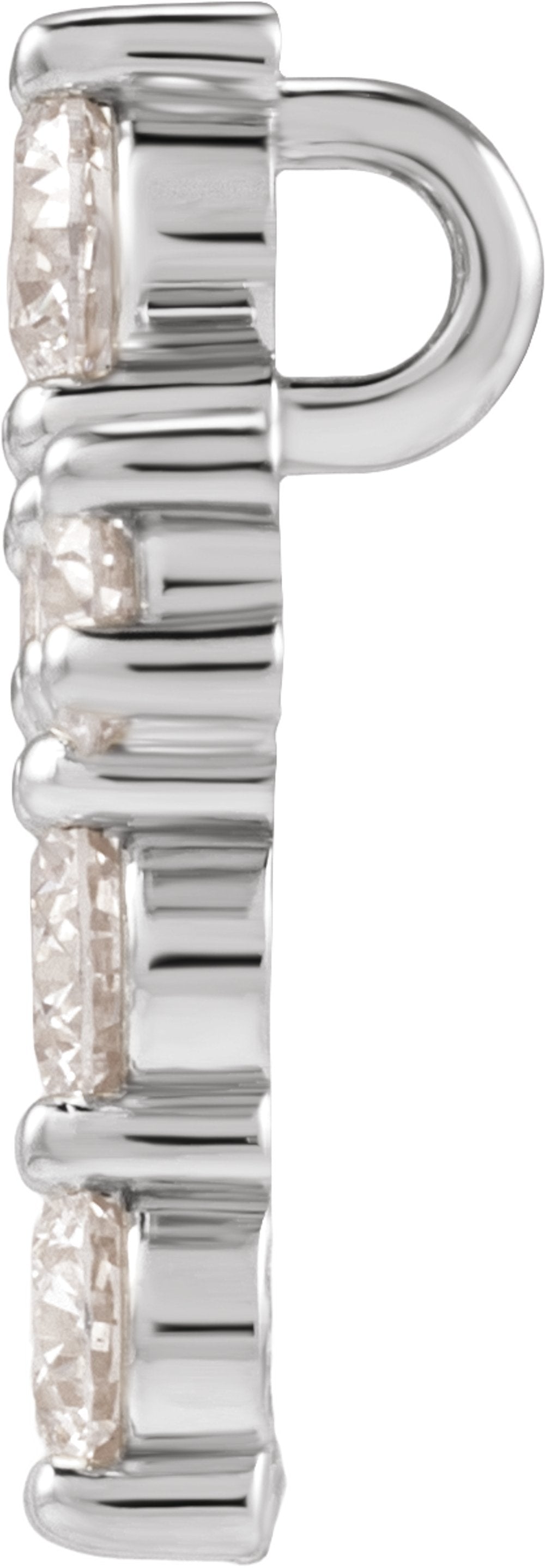 14K White Gold 3/4 CTW Lab-Grown Diamond Pendant