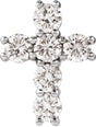 14K White Gold 9/10 CTW Lab-Grown Diamond Pendant