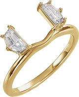 14K Yellow Gold 1/2 CTW Lab-Grown Diamond Wrap-Style Ring Enhancer
