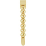 10K Yellow Gold 2.5 mm Engravable Beaded Ring