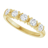 14K Yellow Gold 1/2 CTW Lab-Grown Diamond Anniversary Band