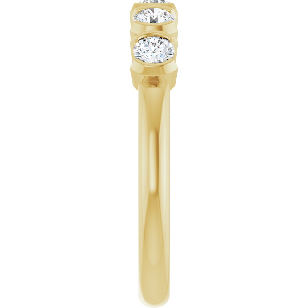 14K Yellow Gold 1/2 CTW Lab-Grown Diamond Anniversary Band