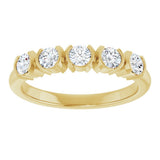 14K Yellow Gold 1/2 CTW Lab-Grown Diamond Anniversary Band