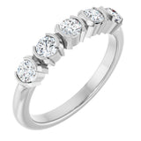 14K White Gold 1/2 CTW Lab-Grown Diamond Anniversary Band