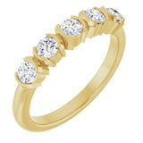 14K Yellow Gold 1/2 CTW Lab-Grown Diamond Anniversary Band
