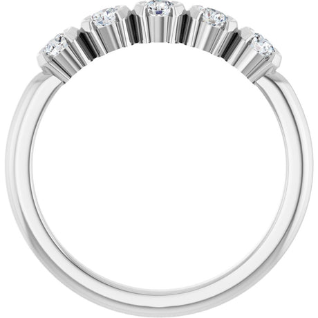 14K White Gold 1/3 CTW Lab-Grown Diamond Anniversary Band