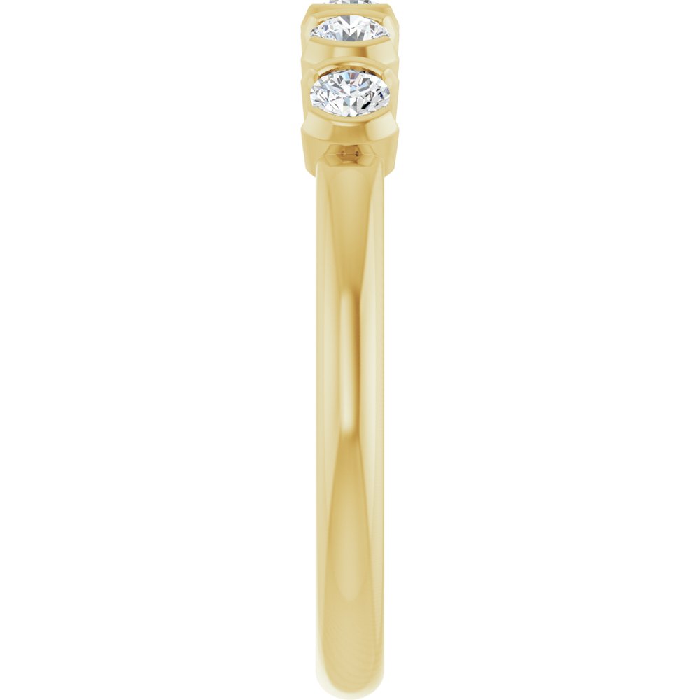 14K Yellow Gold 1/3 CTW Lab-Grown Diamond Anniversary Band