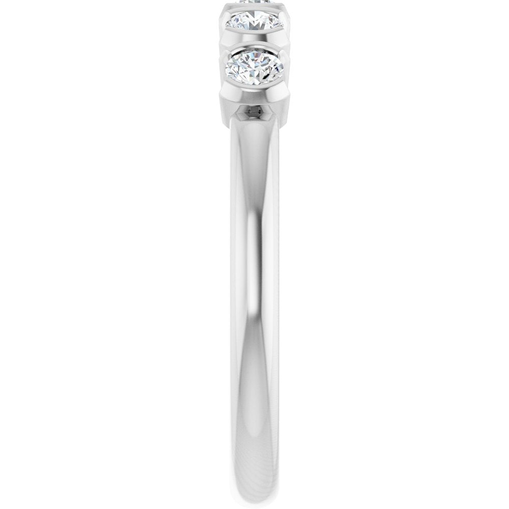 14K White Gold 1/3 CTW Lab-Grown Diamond Anniversary Band