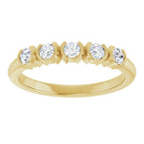 14K Yellow Gold 1/3 CTW Lab-Grown Diamond Anniversary Band