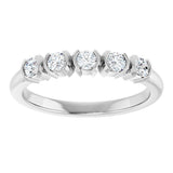 14K White Gold 1/3 CTW Lab-Grown Diamond Anniversary Band