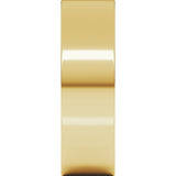 10K Yellow Gold 6 mm Lightweight Flat Band Size 10