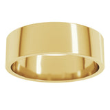 10K Yellow Gold 6 mm Lightweight Flat Band Size 10