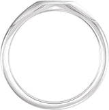 Sterling Silver Oval Signet Ring