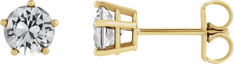 14K Yellow Gold 1 1/2 CTW Lab-Grown Diamond Stud Earrings