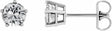 14K White Gold 1 CTW Lab-Grown Diamond Stud Earrings