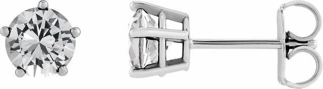 14K White Gold 1/2 CTW Natural Diamond Stud Earrings