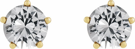 14K Yellow Gold 1/2 CTW Lab-Grown Diamond Stud Earrings