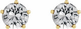 14K Yellow Gold 1/2 CTW Natural Diamond Stud Earrings