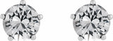 14K White Gold 1/2 CTW Natural Diamond Stud Earrings