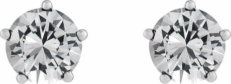 14K White Gold 1/2 CTW Natural Diamond Stud Earrings