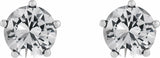 14K White Gold 1 CTW Lab-Grown Diamond Stud Earrings