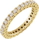 14K Yellow Gold 1 CTW Lab-Grown Diamond Flexible Eternity Band Size 7