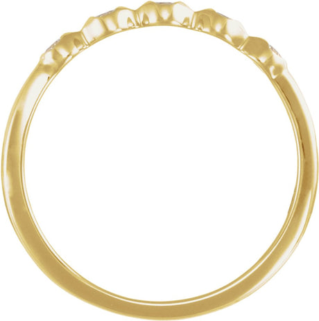 14K Yellow Gold 1/8 CTW Natural Diamond Anniversary Band