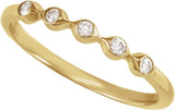 14K Yellow Gold 1/8 CTW Natural Diamond Anniversary Band