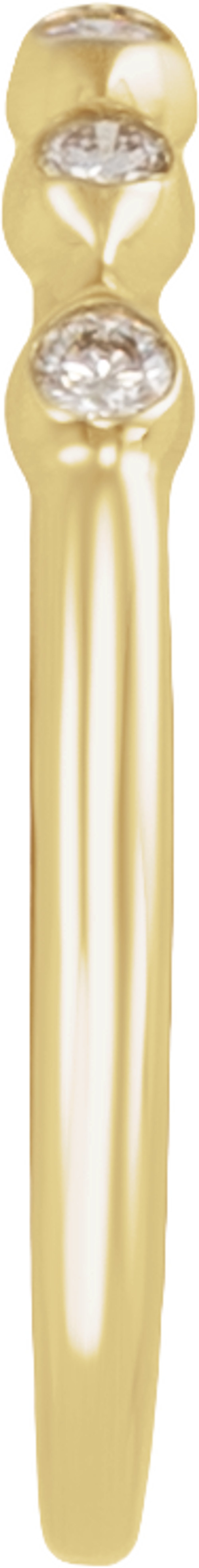 14K Yellow Gold 1/8 CTW Natural Diamond Anniversary Band