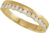 14K Yellow Gold 3/8 CTW Lab-Grown Diamond Anniversary Band