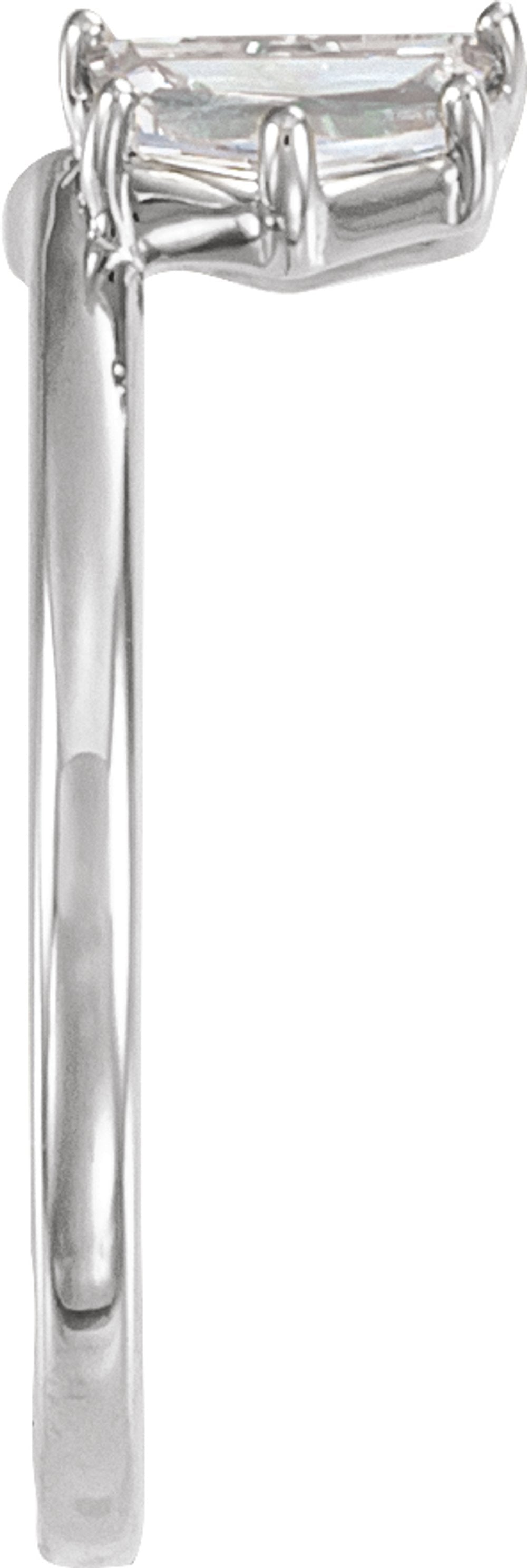 14K White Gold 1/2 CTW Lab-Grown Diamond Wrap-Style Ring Enhancer