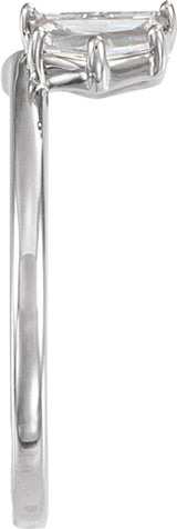 14K White Gold 1/2 CTW Lab-Grown Diamond Wrap-Style Ring Enhancer
