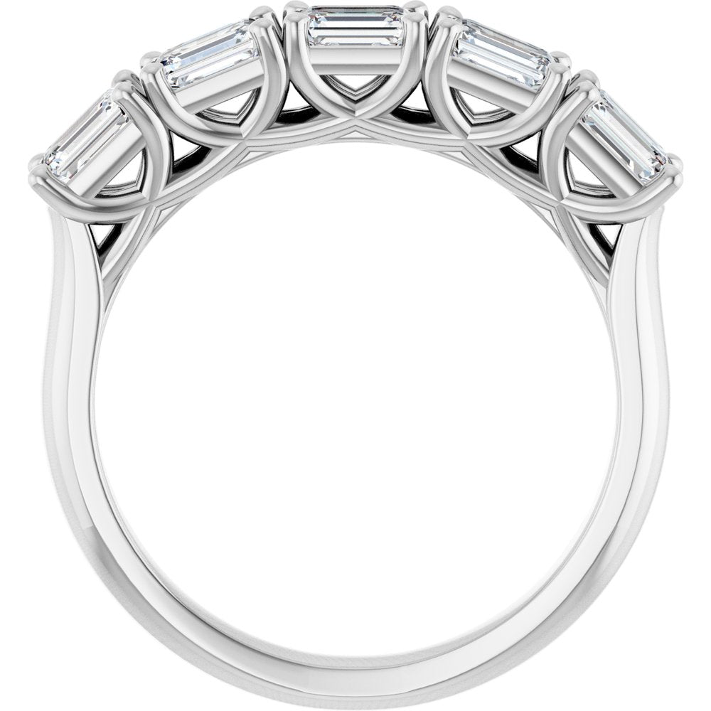 14K White Gold 1 1/4 CTW Natural Diamond Anniversary Band