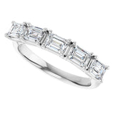 14K White Gold 1 1/4 CTW Natural Diamond Anniversary Band