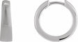 Sterling Silver Hinged  15 mm Hoop Earring